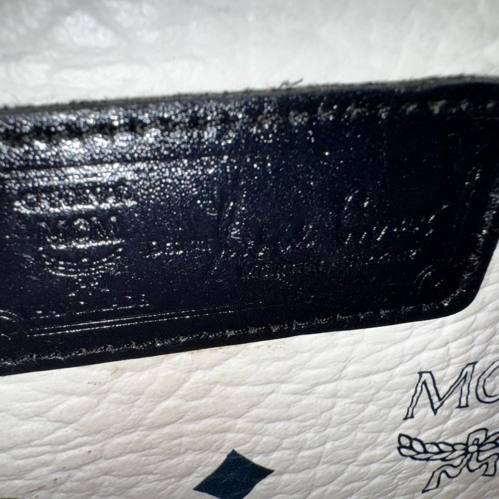 MCM Visetos White Monogram Large Shoulder Tote Shopper Bag - Picture 11 of 11